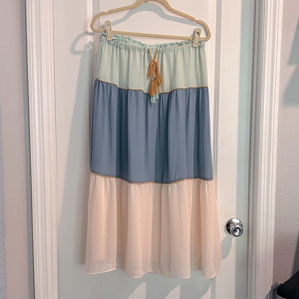Chiffon Midi Skirt - Picture 1 of 3